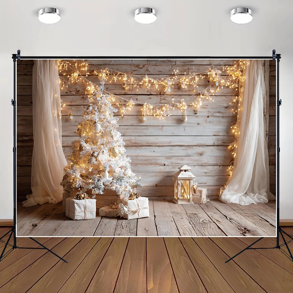 

MOON.QG Wood Wall Photo Background Gifts Curtains Christmas Backdrop Decoration Photoshoot Photography Props Interior Wallpaper