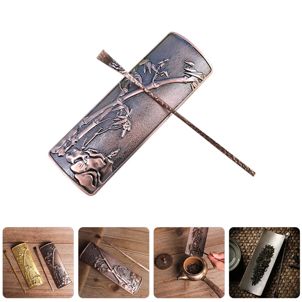 

1 Set Alloy Spoon Scoop For Chinese Ceremony Accessories, Home Teaware, Japanese Style Shovel, Making Tools, Tea Leaf Holder,