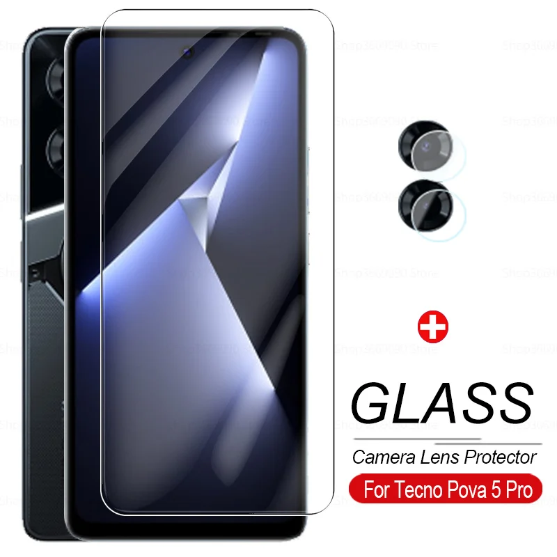 camera lens screen protector glass for Tecno Pova 5 Pro 5Pro Pova5Pro LH8n 4G 6.78inch armor safety tempered glass film cover