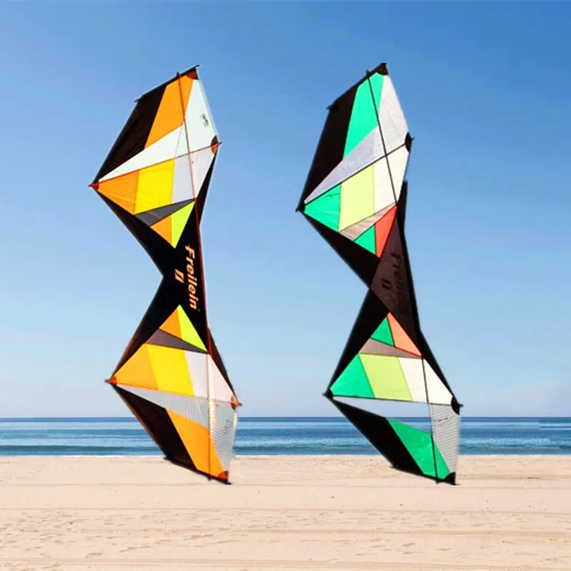 Freilein Kites โรงงาน Quad Line Stunt Kite Flying Walk In Sky เกมกลางแจ้งของเล่นกีฬา SPINNING TOP เชือก volantin Kite REEL