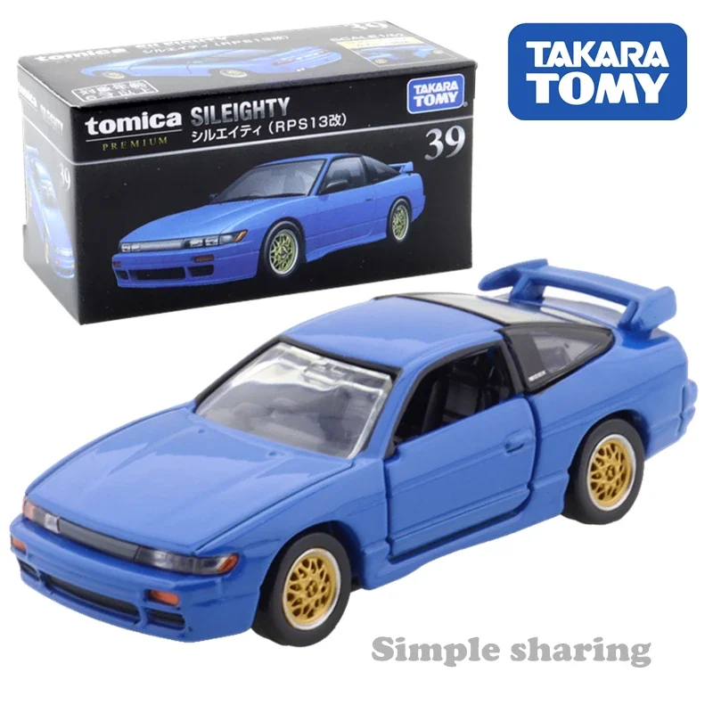 Takara Tomy Tomica Premium No.39 Nissan Sileighty RPS13 Kai Initial D 1:62 Car Kids Toys Motor Vehicle Diecast Metal Model