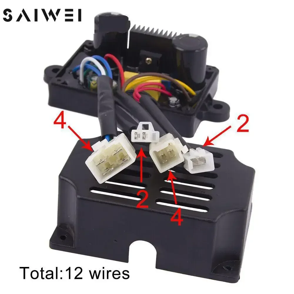 HJ-5K25DH 5KW AVR welding generator Automatic voltage regulator regulating single phase control stabilizer 12 wires 14 wires