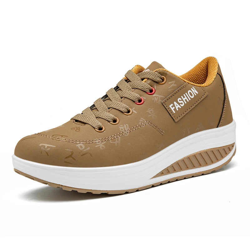 

Hot Sale Chunky Trainers Woman Breathable Women's Wedge Heel Sneaker Comfortable Low Cut Casual Sneakers Women zapatillas mujer