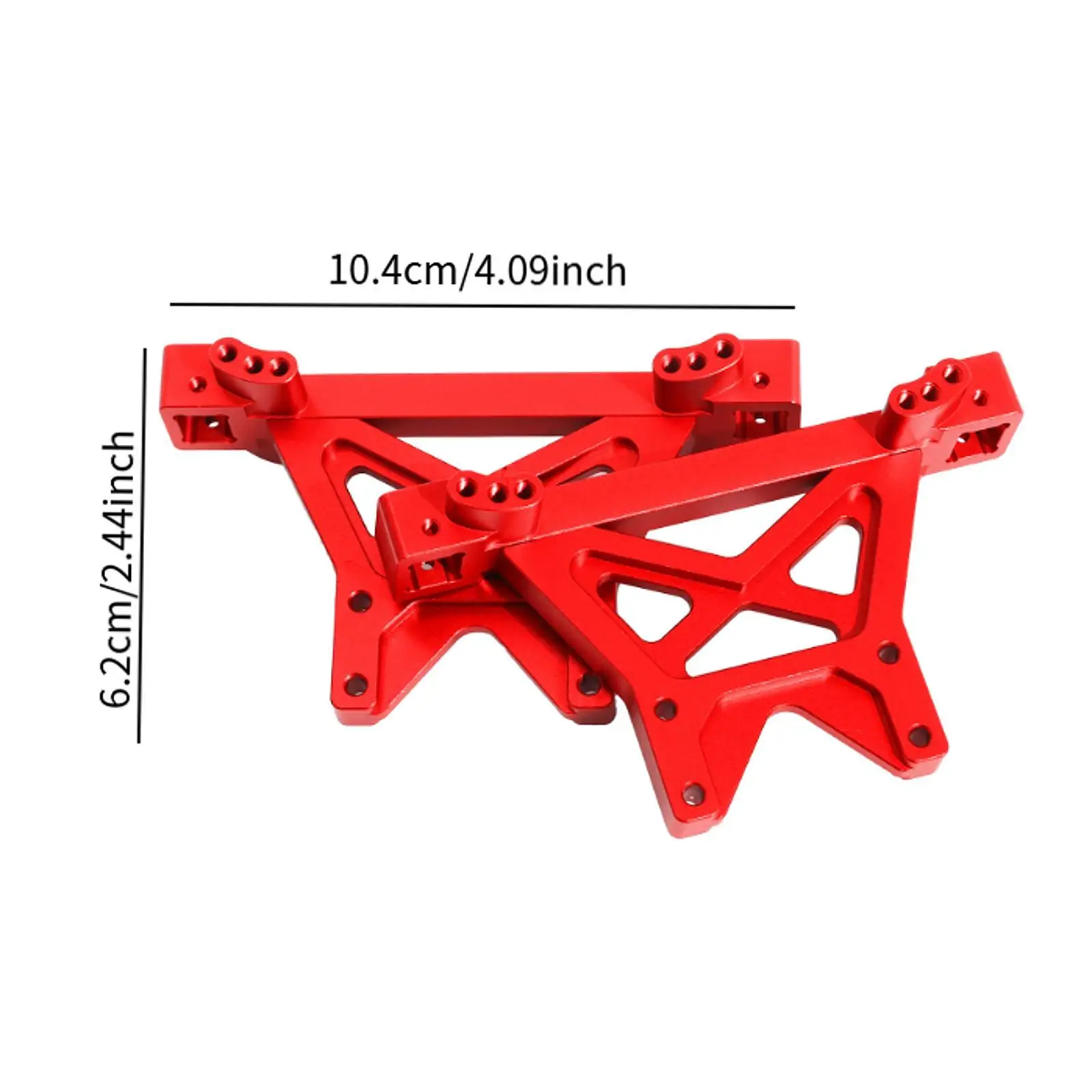 2 Stuks 1/10 RC Shock Towers Modificatie Vervanging RC Auto Accessoires Reparatie Eenvoudige Installatie Onderhoud Voor Achter Body Mount