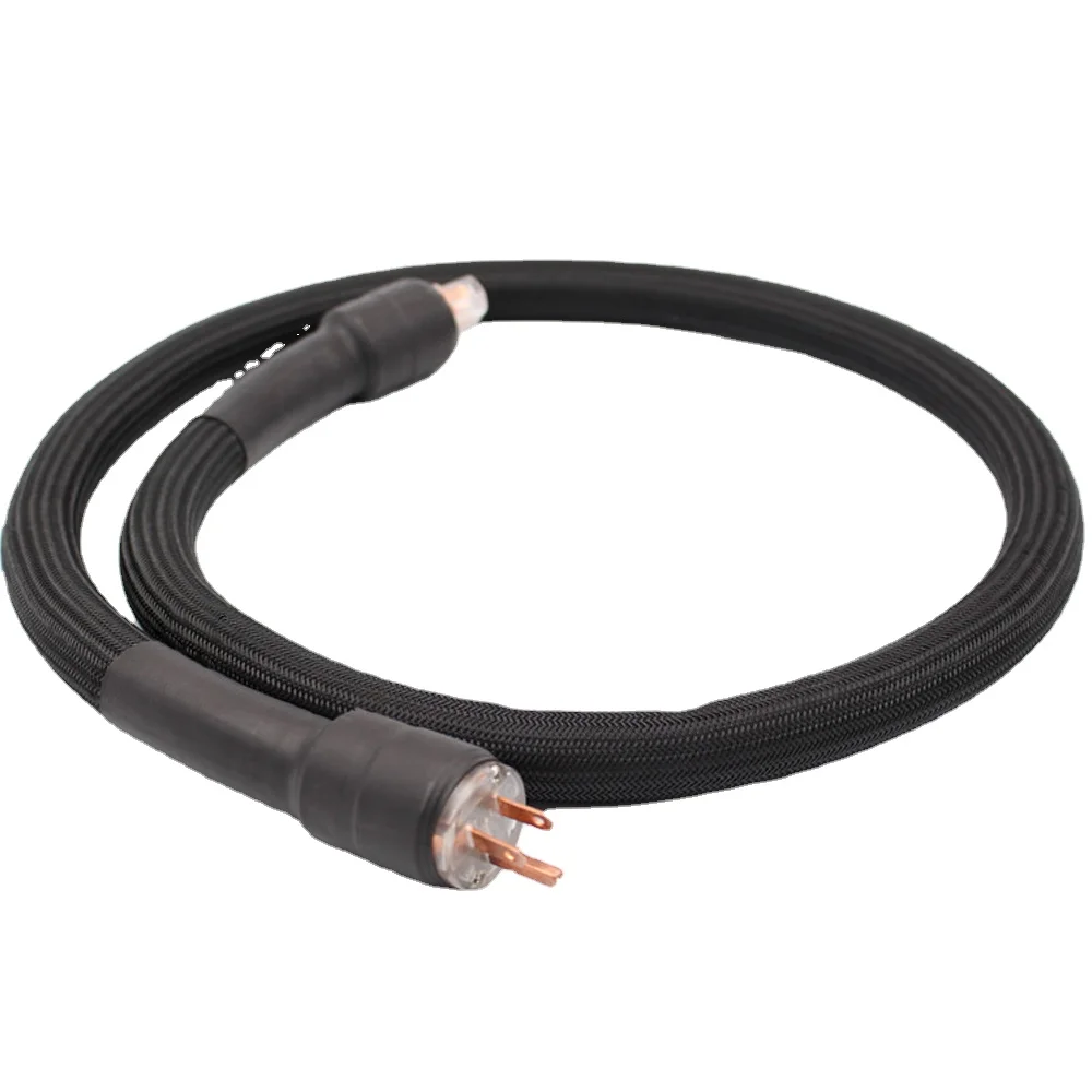 New Energy Crystalline Purity Copper HiFi Audio Power Cable Amplifier CD Player US Plug Cord 8AWG