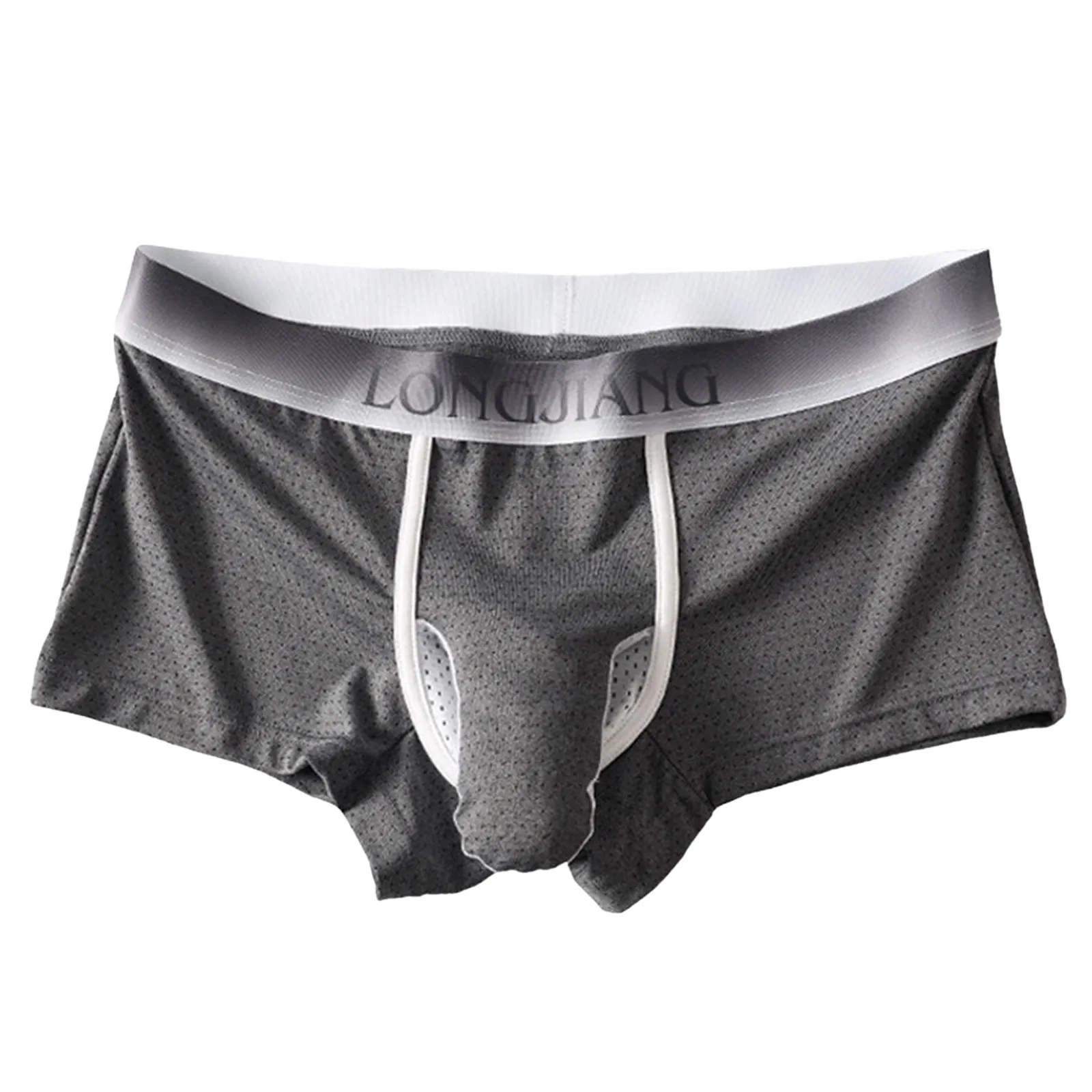 Celana Dalam Pria Model Kantong Renda Desain Gajah Seksi Berlubang Bernapas Model Mid Rise