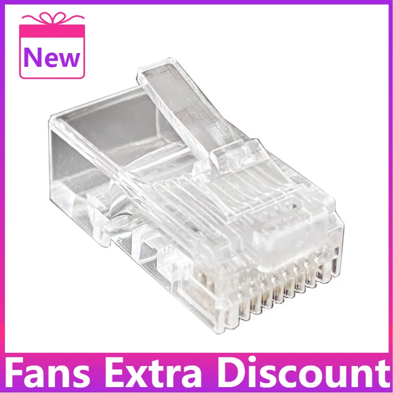 Enchufe Modular de red RJ45, conector Cat5, CAT5e, 8P8C, utp, sin blindaje, Modular, Rj45, Terminal de ordenador, DN001