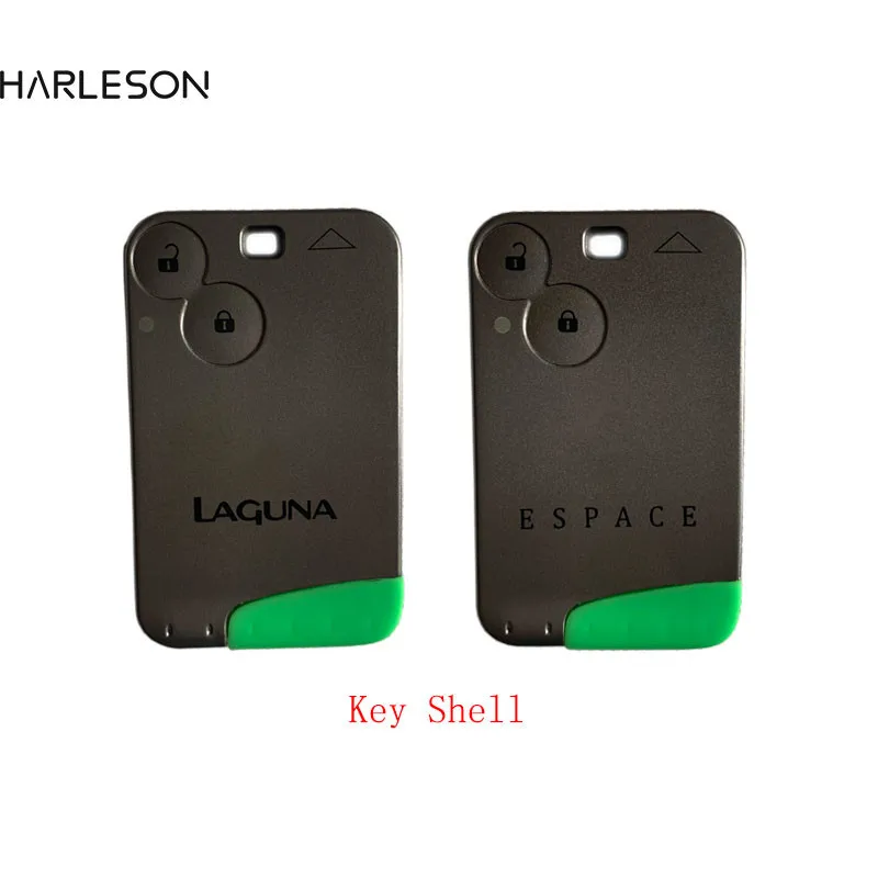 New Replacement 2 Button Remote Key Card Shell Case Smart Card Key Case For Renault Laguna Espace With Logo