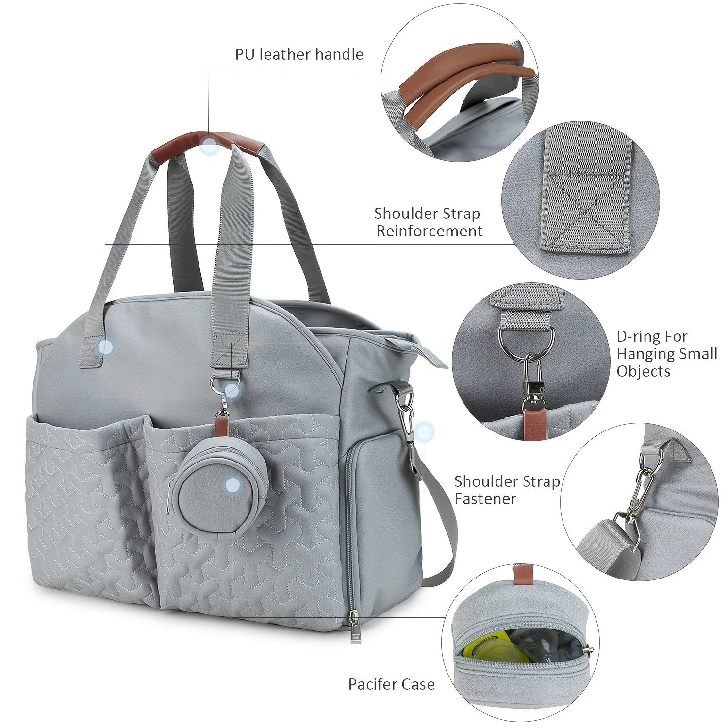 Stylish Breast Pump Bag: Large Capacity Tote for Moms On-the-Go