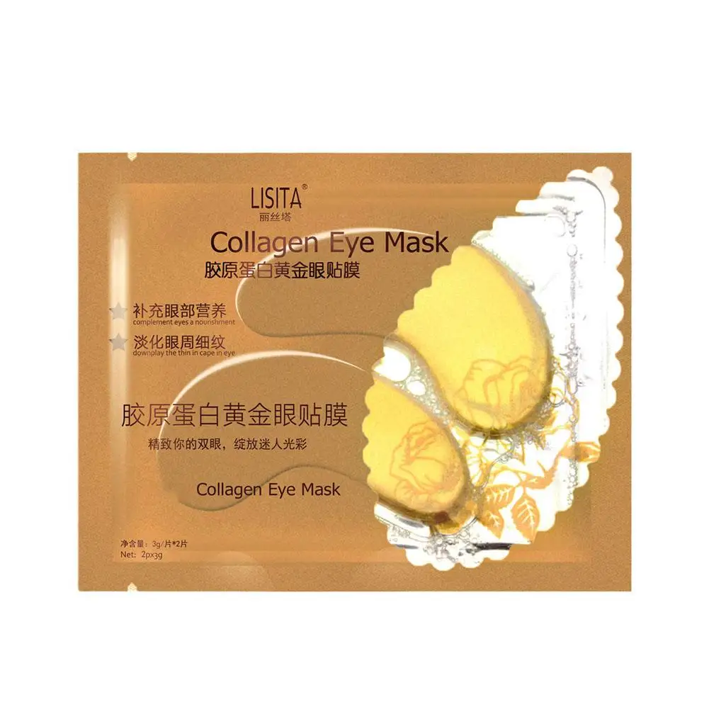 1pair Collagen Golden Eye Anti Dark Circles Eye Bags Moisturizing Firming For Eye Beauty Skinacare S2q6