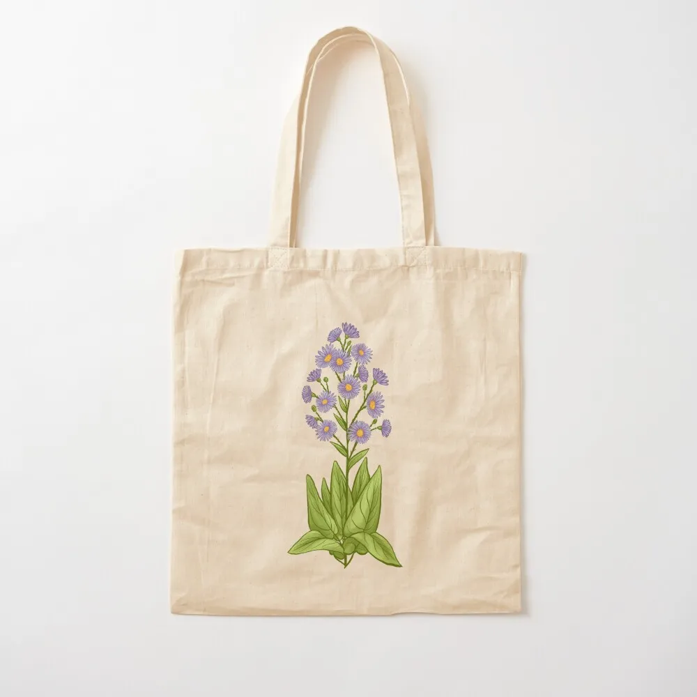 Sky Blue Aster Tote Bag tote bags cloth bags shopper bag women canvas Custom bag Lady bags
