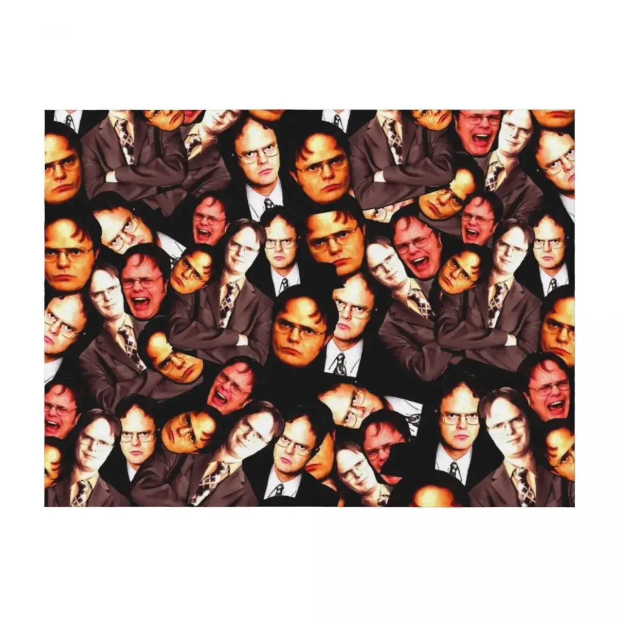 

Dwight Schrute - The Office Dwight Schrute Throw Blanket Single Retros Designers Plush Blankets
