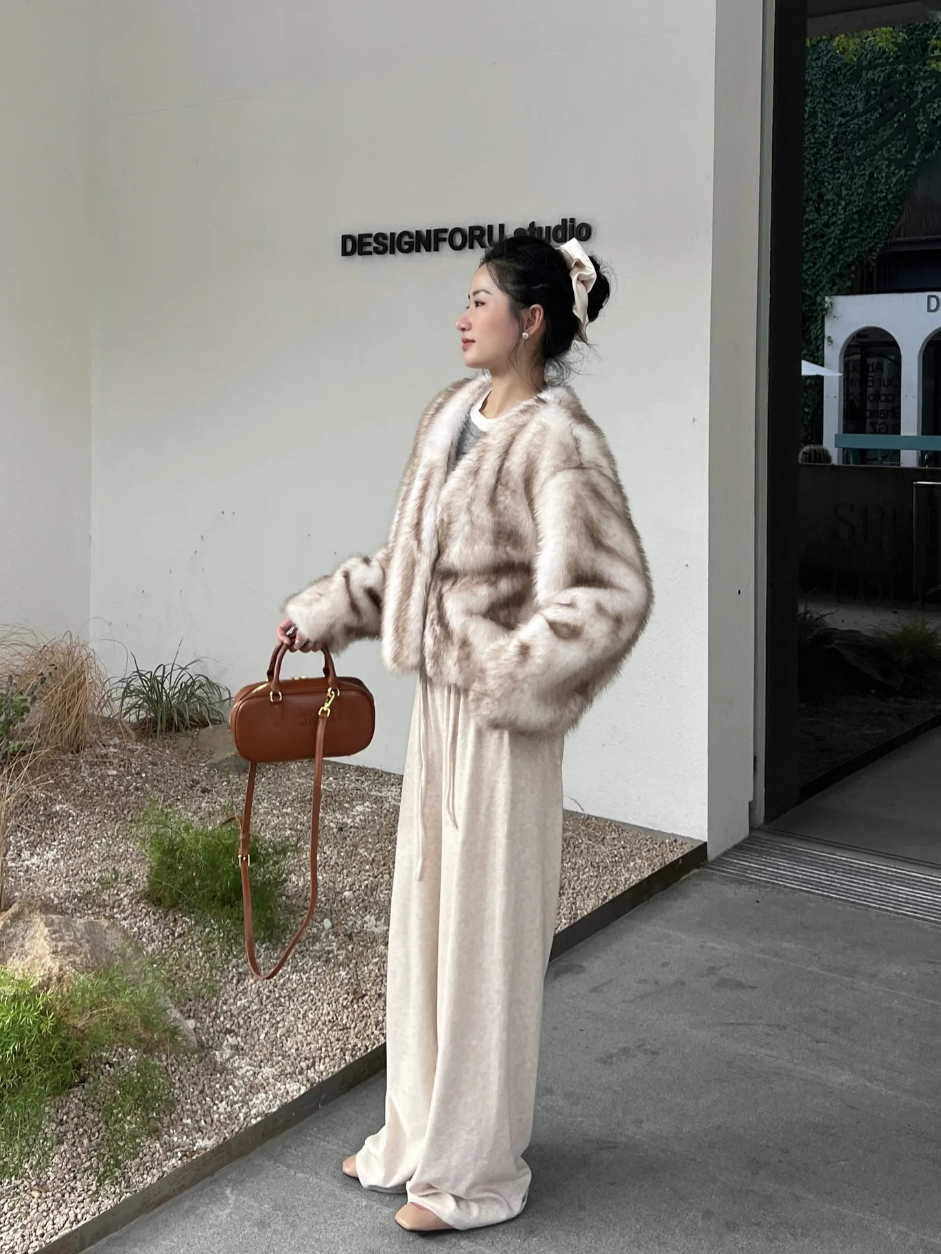 フェイクファーレオパードコート レディース ゴールデンスプライシング ブライダル エルダーリー ユニーク ストレッチ ミニマリズム テンダーアバンギャルド エッジ OL