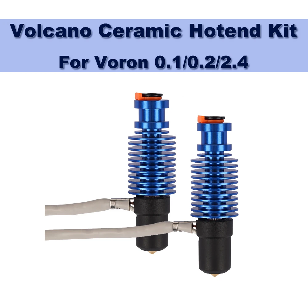 vulcao ceramica hotend kit cabeca de impressao bico pecas da impressora 3d voron 01 02 24 hotend e3d v6 hotend aquecimento nucleo 01