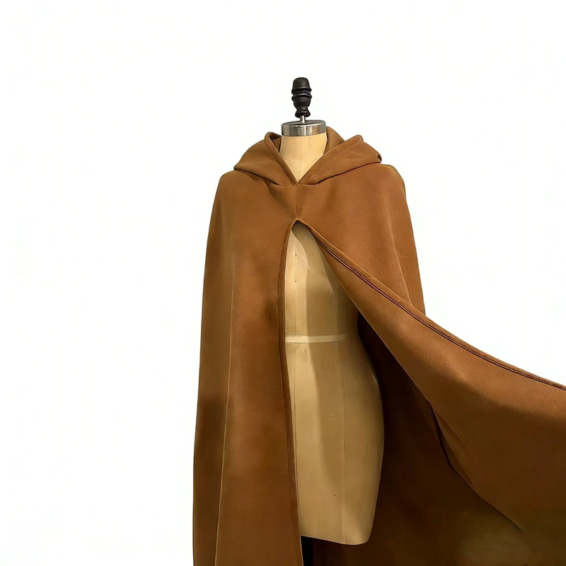 Retro Hooded Cloak Children's Role-playing Halloween Performance Costume Robe Stage Wear Hooded Overhead Shoulder Shawl