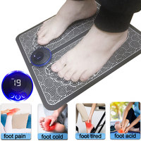 Electric EMS Foot Massager Muscle Massager Foot Massage Mat Relaxation Treatment Improve Blood Circulation Acupressure Pads