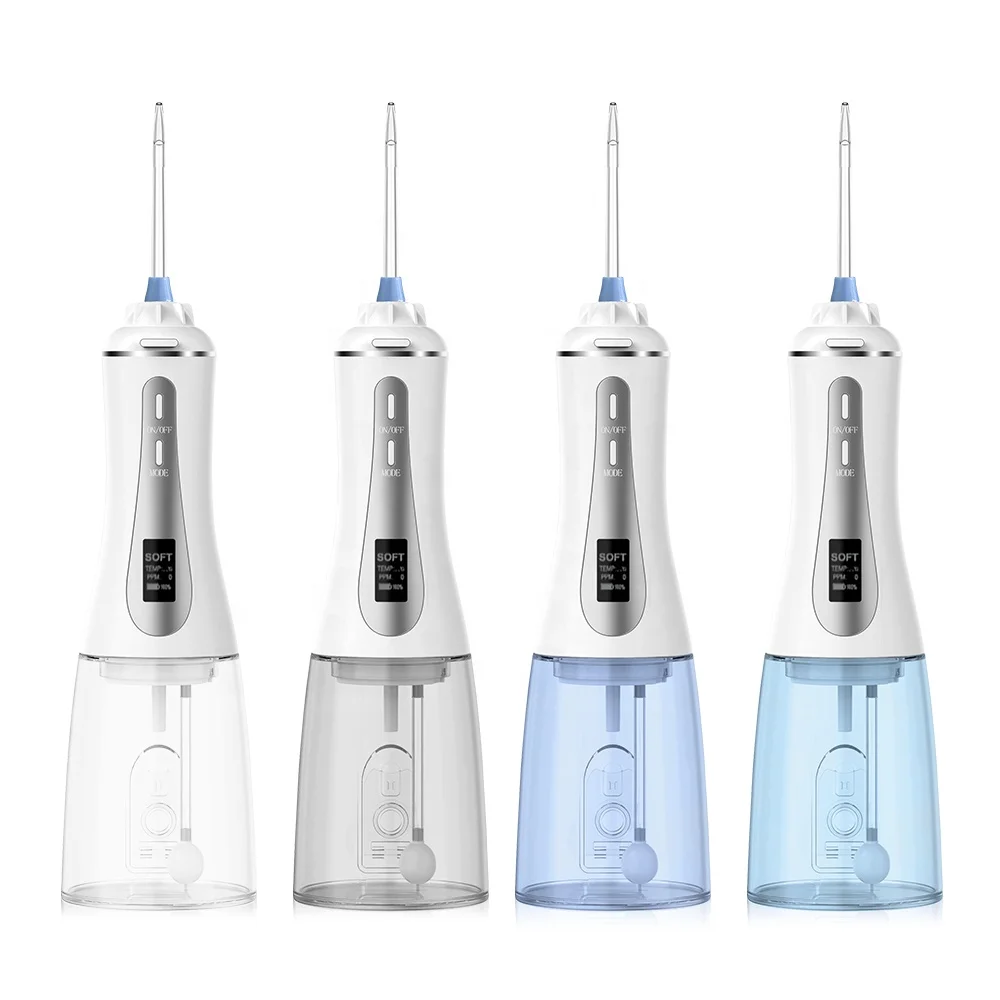 Professional 350ml Tooth Water Pick Flosser With LED Display Electric Cordless Dental Oral Irrigator