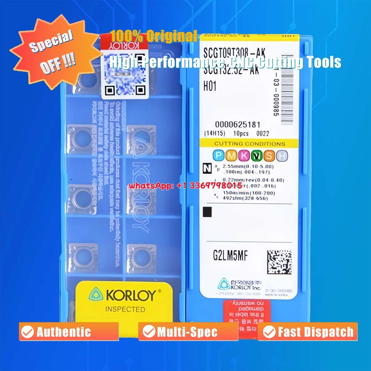 

10pcs Original SCGT SCGT09 SCGT12 SCGT09T3 04 08 SCGT1204 04 08 -AK H01 Turning Insert