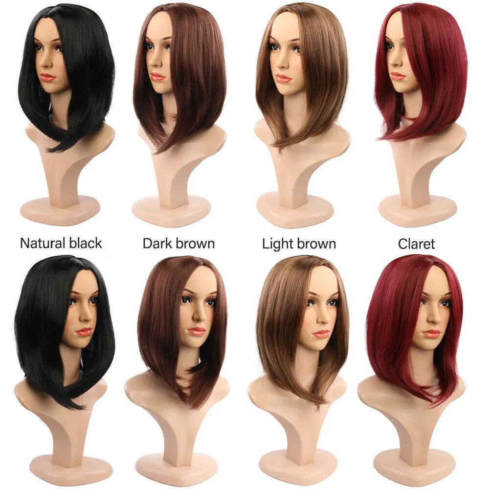 Womens Short Straight Bob Hair Party Cosplay Popular Ladies Full Wigs