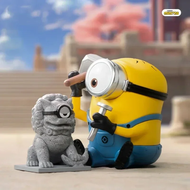 

100% Original Minions Travelogues of China Series Genuine Blind Box Toys Kawaii Anime Action Figure Caixa Caja Surprise Mystery
