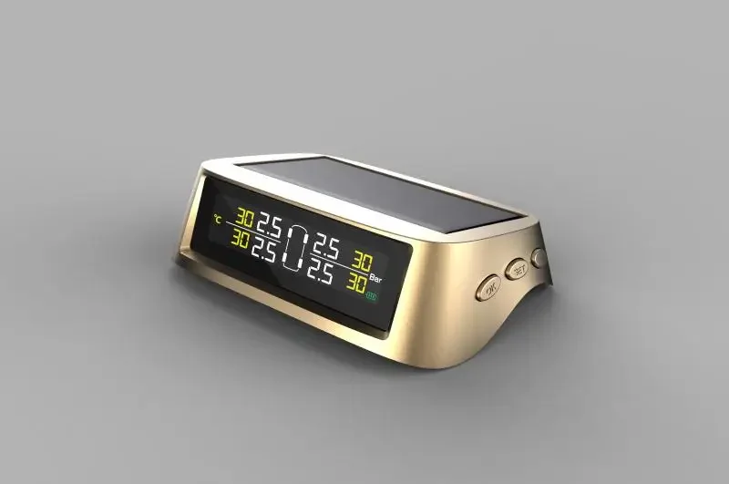 صمام خارجي رقمي لاسلكي منخفض التكلفة تلقائي 433 ميجا هرتز يعمل بالطاقة الشمسية نظام مراقبة السيارة مستشعر الضغط Tpms #2