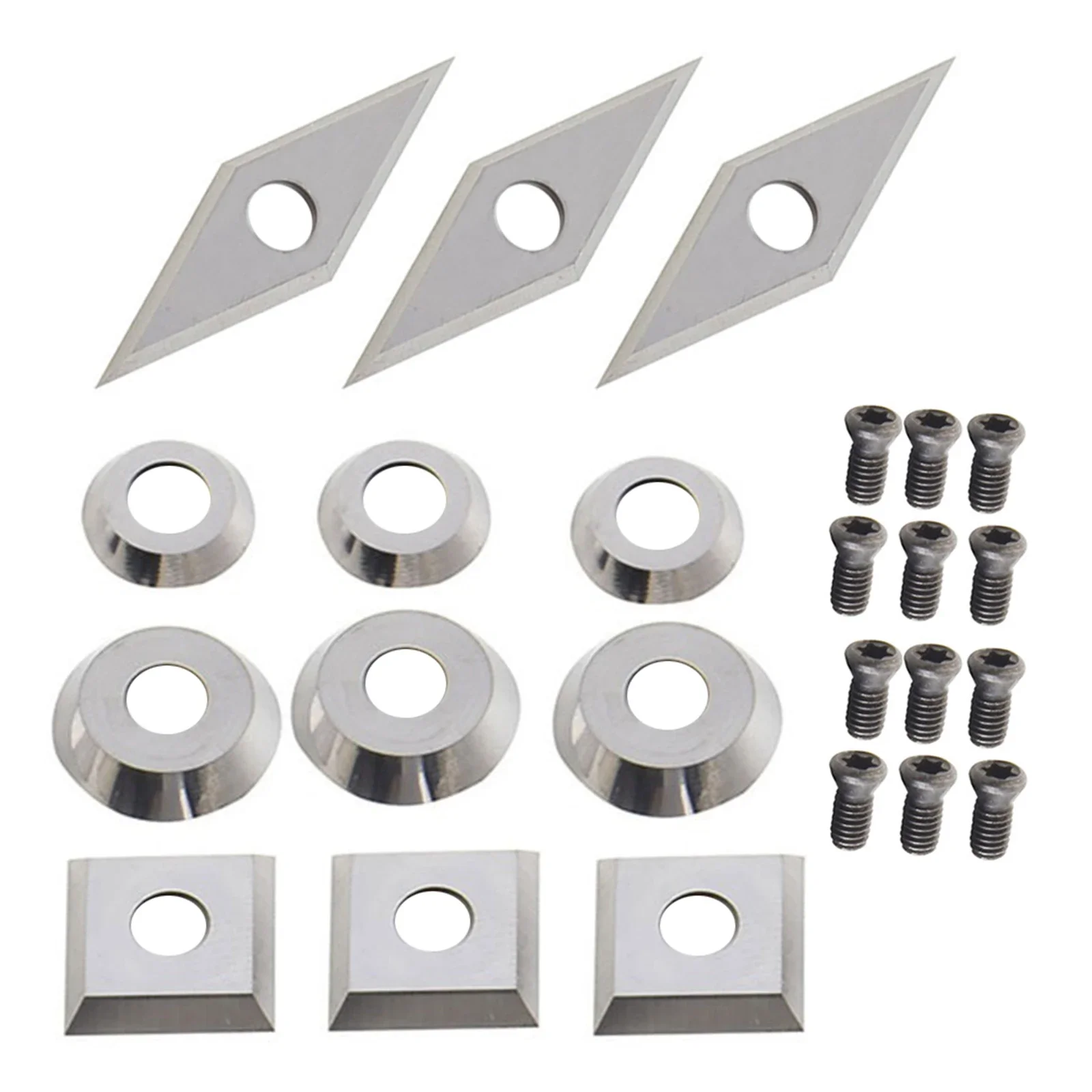 

1set Carbide Cutters Inserts Set Lathe Turning Tools For Hollowing Bevelling Shaping Curves Woodturning Power Tools Accessories