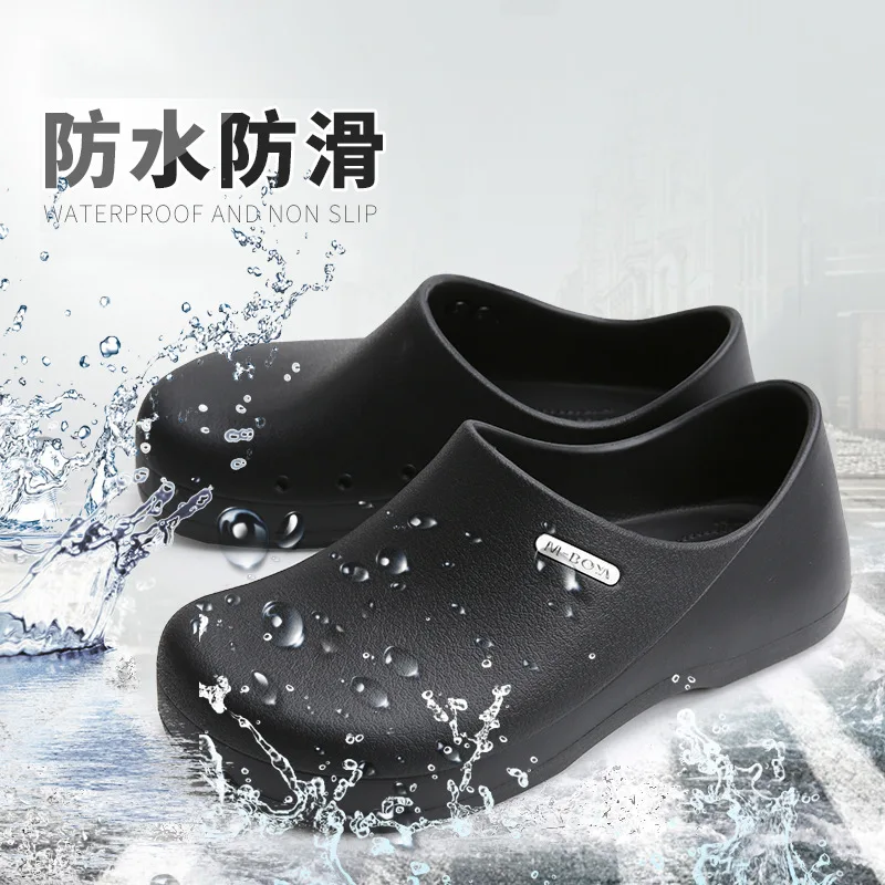 

Chef Shoes Non Slip Waterproof Oil Resistant Lightweight and Safe Kitchen Shoes Water Shoes Food Work Shoes S122B