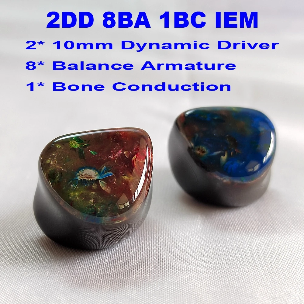 HiFi IEM سماعات سماعات توصيل العظام داخل الأذن سماعات أذن للموسيقيين سماعات سلكية 2pin كابل قابل للفصل 3.5 IEMs