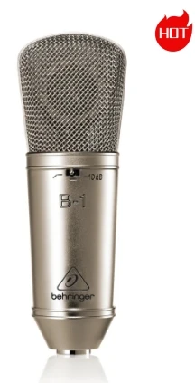 

BEHRINGER B-1 Gold-Sputtered Large-Diaphragm Studio Condenser Microphone for acoustic instruments and overhead