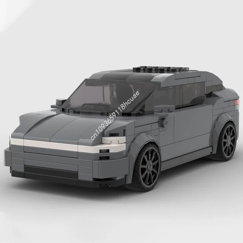 

252pcs MOC Teslaes Model Y Juniper City Champions Super Car Building Blocks Adult collector Children's Model Christmas toy Gift