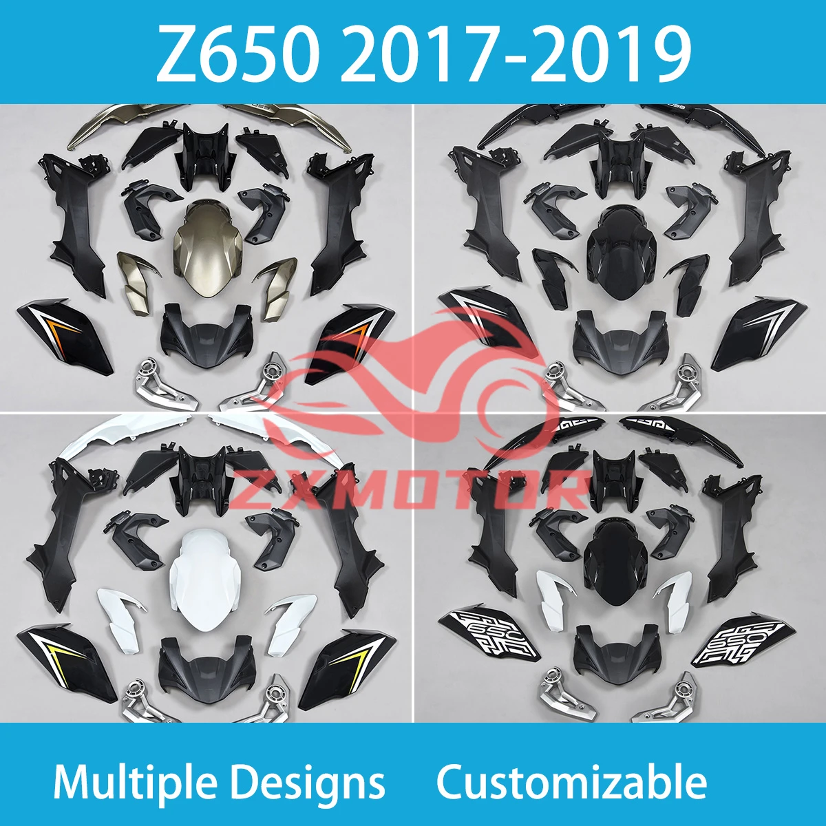 Fairing Kit Motorcycle Z 650 2017 2018 2019 Prime Injection Fairings Aftermarket for KAWASAKI Z650 17 18 19