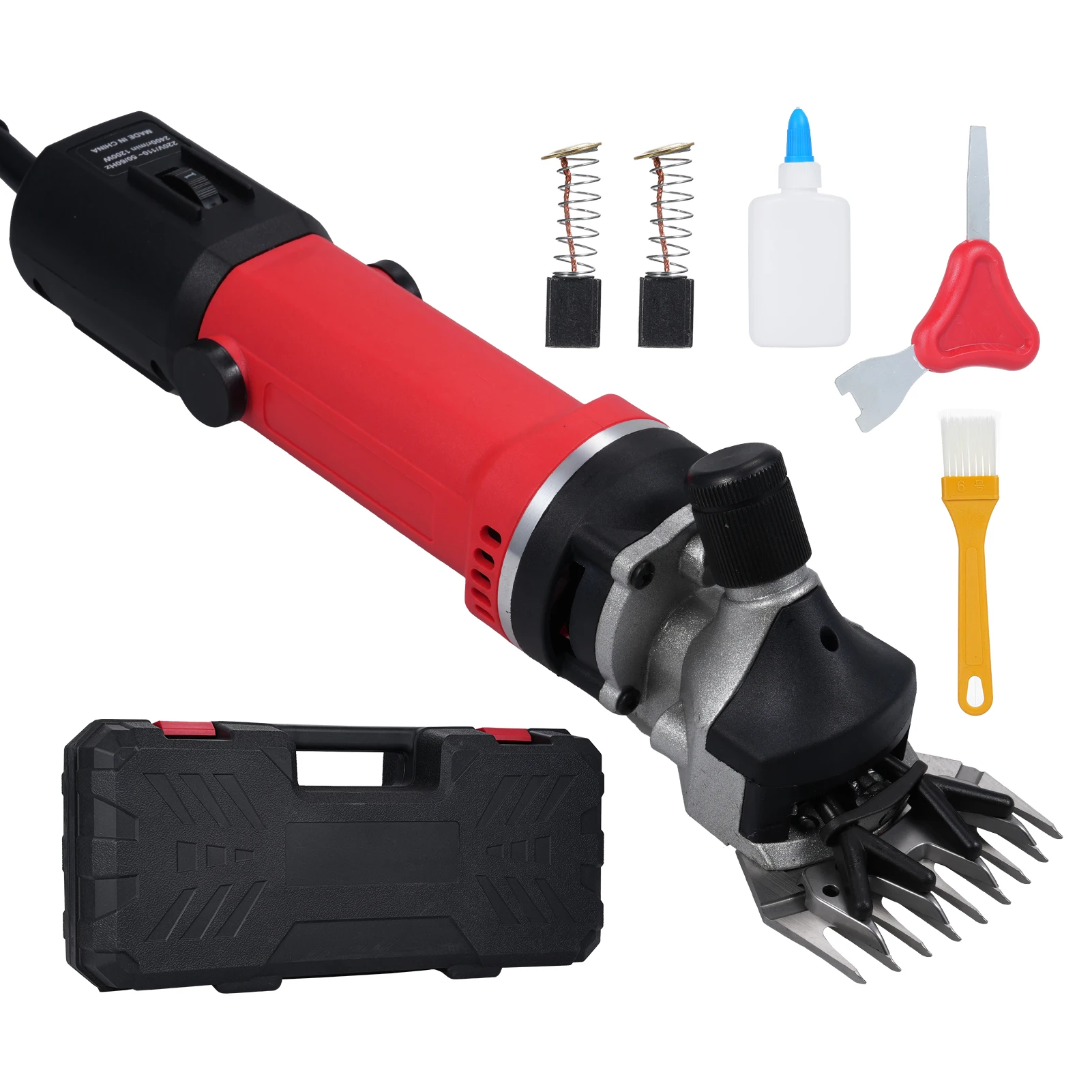 

1450W Electric Sheep Shear Heavy Duty Sheep Clippers 6 Speeds 2800rpm with 13 Teeth Blade Suitable for Sheep Goats Camels