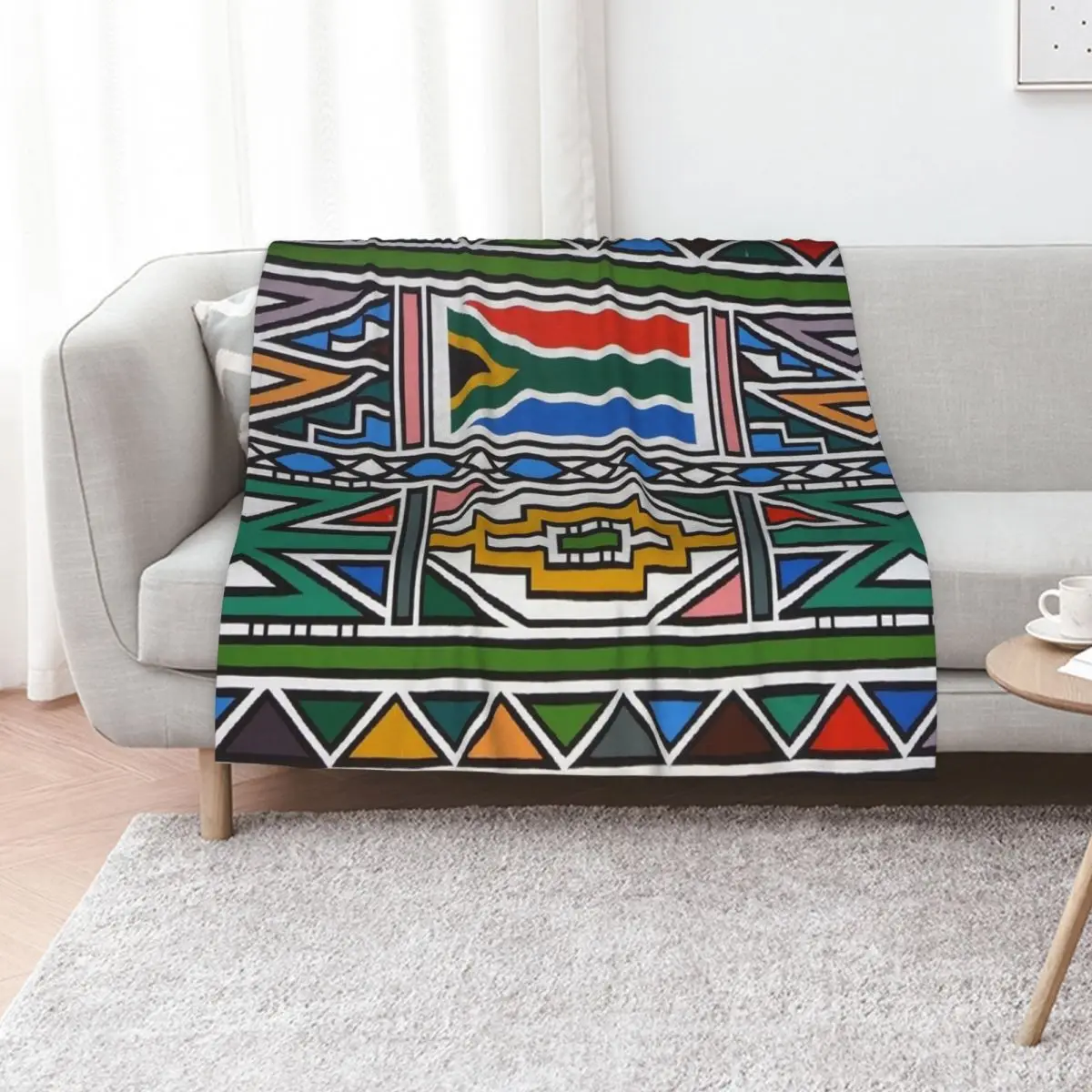 

Ndebele Africa design Throw Blanket warm for winter For Baby Loose blankets and throws Blankets