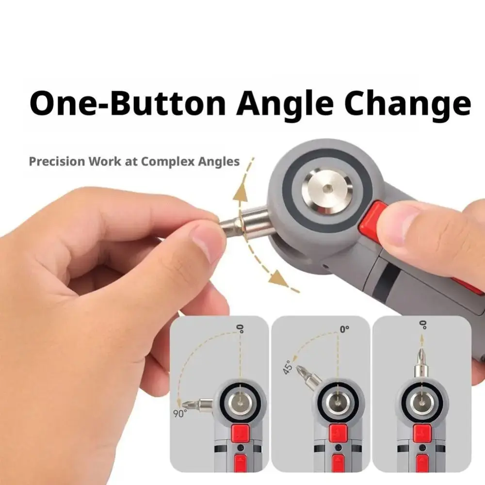 4 V Electrical Screwdriver Set Pen Shaped Ergonomic Power Drill with LED Light Mini Electric Drill Electrician Tool