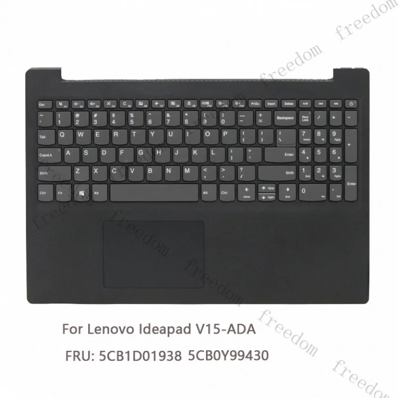 HJY Brand New Palmrest Upper Keyboard KB Circle for Lenovo Ideapad V15-ADA TEX 5CB1D01938