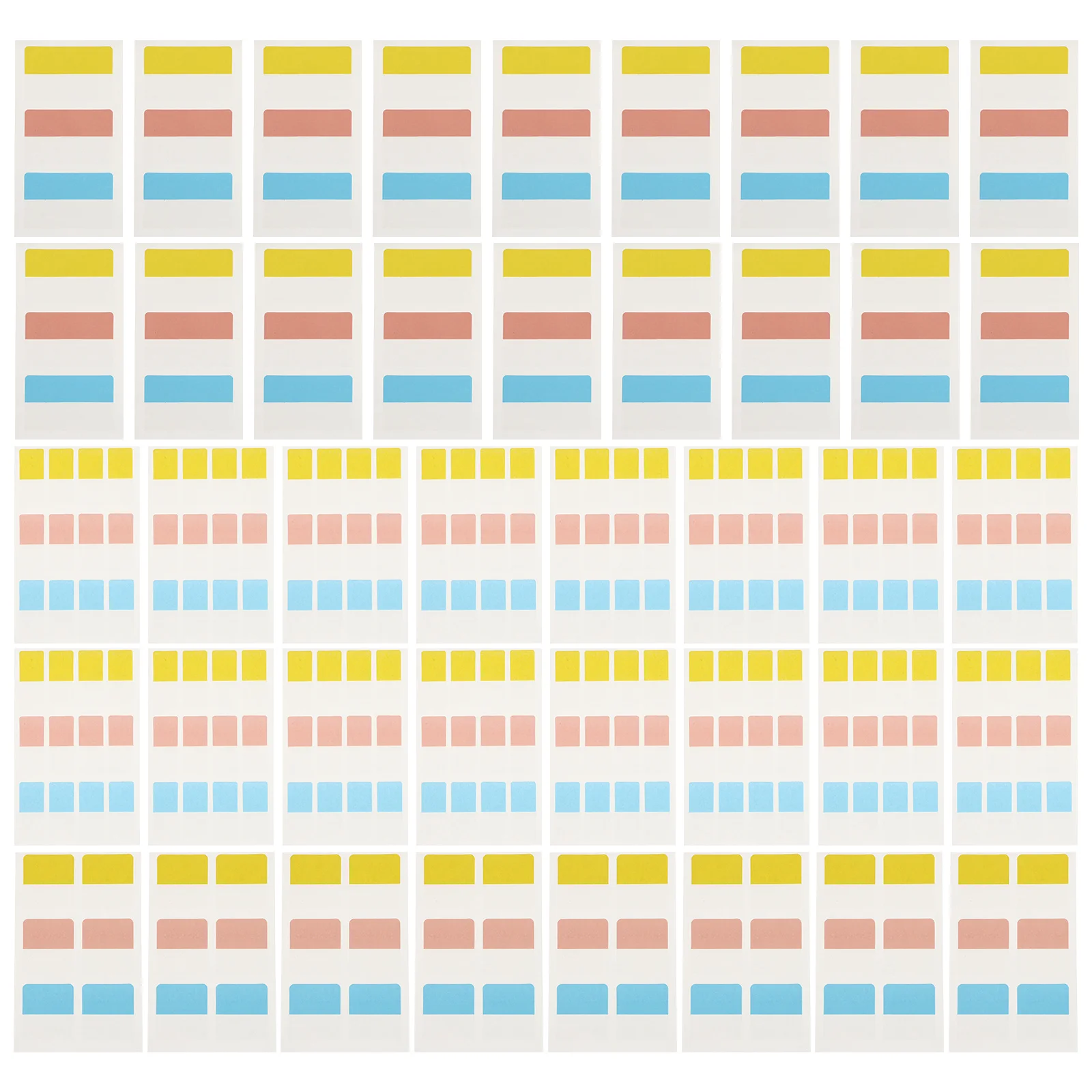 240Pcs Multipurpose Memo Stickers Double-Sided Strong Adhesive Classification Labels for Office School Memo Stickers