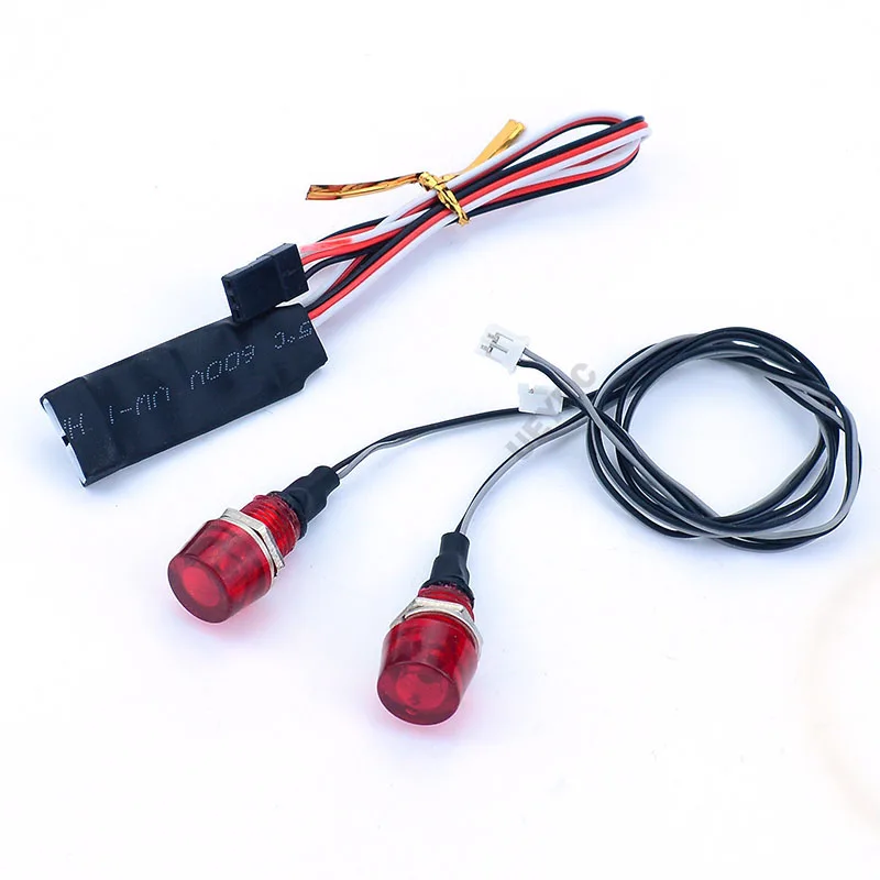 

1 Pair Yellow Red 7 Modes Flashing Light Rotating Engineering Lights for 1/14 Tamiya RC Truck SCANIA 770S VOLVO Arocs MAN Car