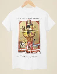 Enter the Dragon - Movie Poster Inspired Unisex White T-Shirt