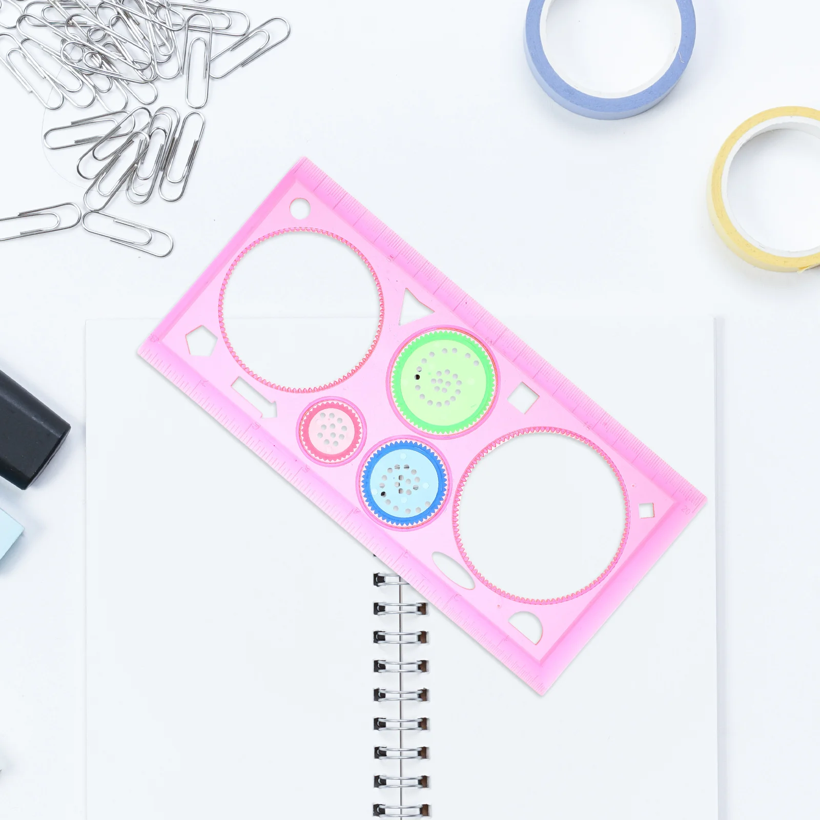 10Pcs Multifunction Drawing Templates Set Spiral Pattern Tool Creative Kids Painting Kit for Hands-on