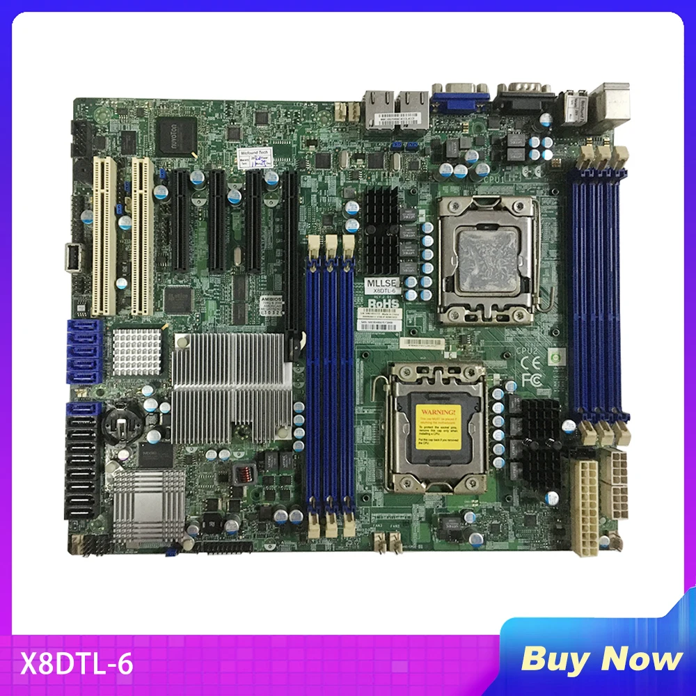 

For Supermicro Motherboard Xeon processor 5600/5500 series DDR3 SATA2 PCI-E 2.0 X8DTL-6