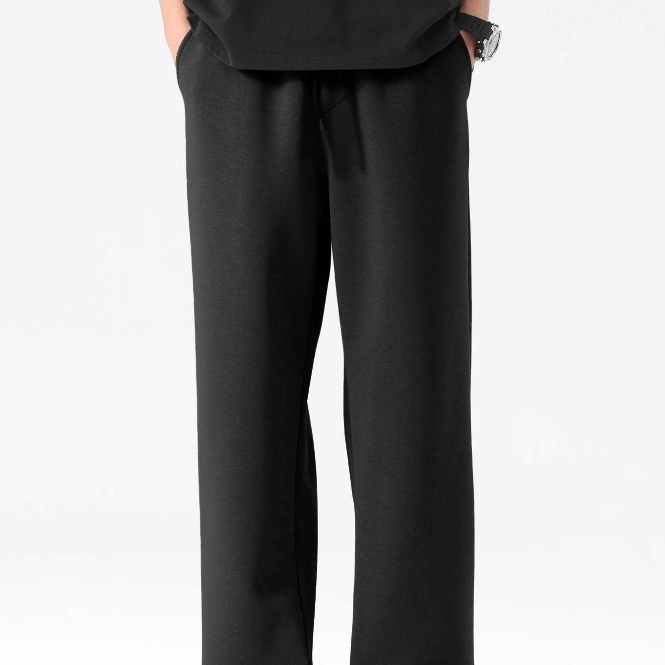 

Мужские осенние и зимние прямые спортивные штаны, повседневная мода, универсальная свободная уличная одежда, свободная повседневная одежда большого размера