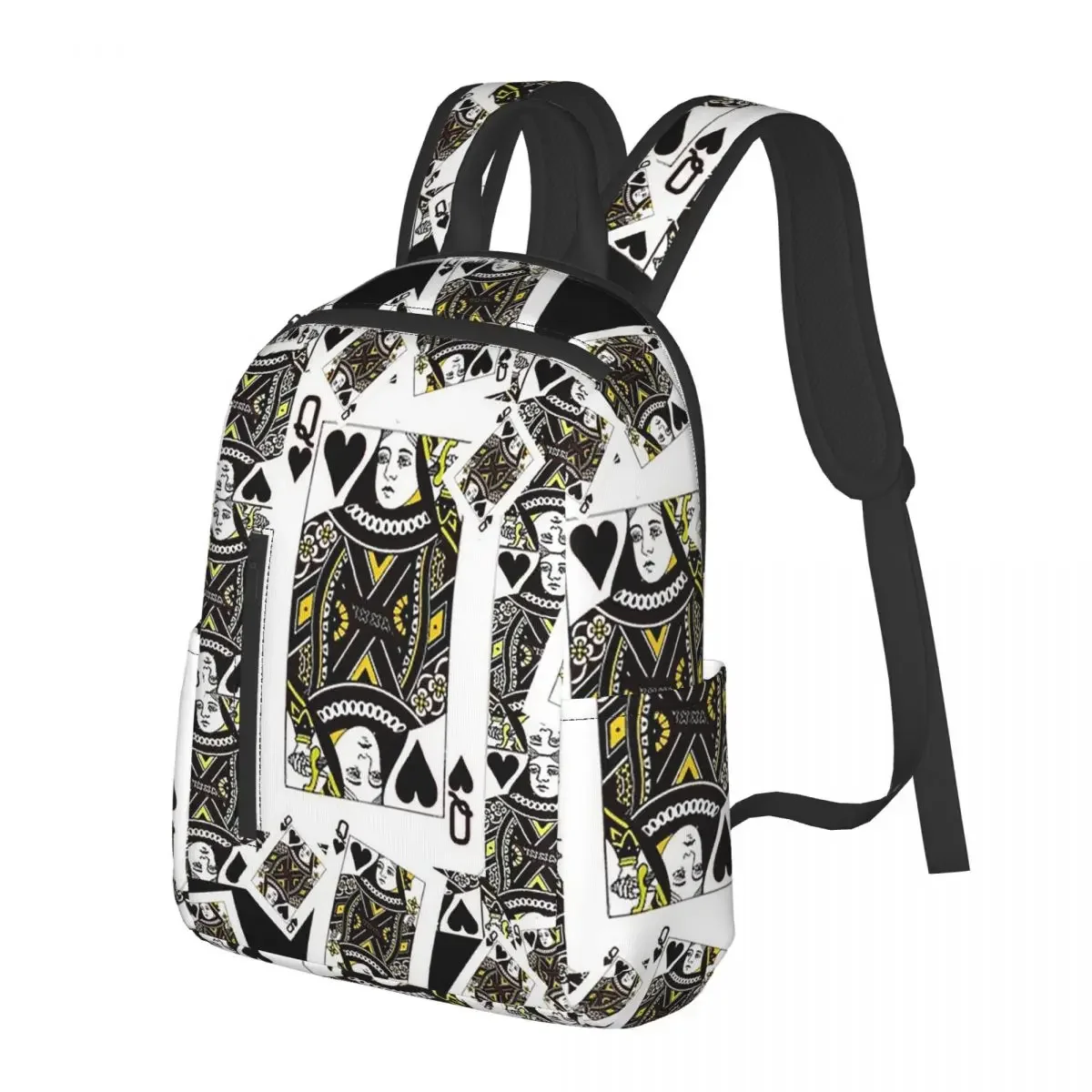 

Casino Nights Red Queen Of Hearts Student Backpack School Bag Hiking Travel Daypack for Boys Girls Fashion Bookbag Shoulder Bags