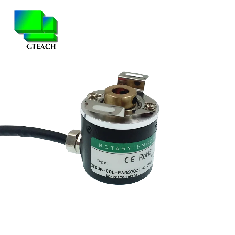 Hollow Axis Photoelectric Rotary Encoder GTK3808 600 Pulse ABZ Three-phase 5-24V