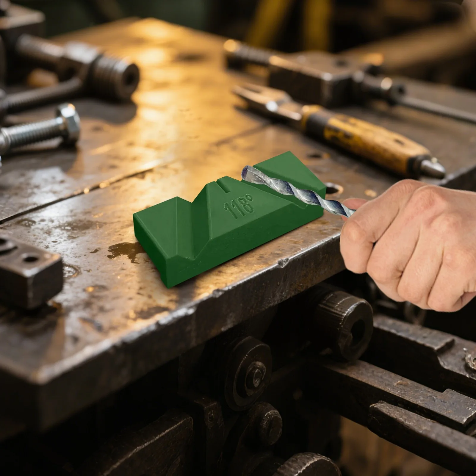 

New Drill Sharpening Guide Fixture Durable Drill Grinding Tool Waste Drill Grinding and Polishing Angle Grinder Auxiliary Tool