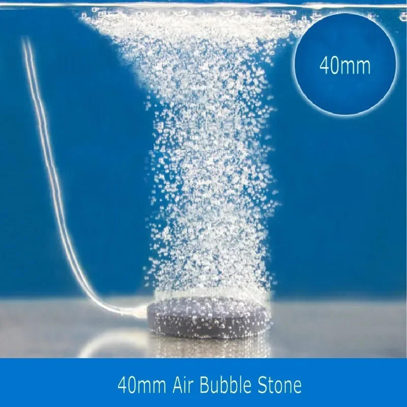 40mm Mini Hydroponic Oxygen Plate Fish Tank Air Bubble Stone Aquarium Air Pump Air Stone 1Pcs