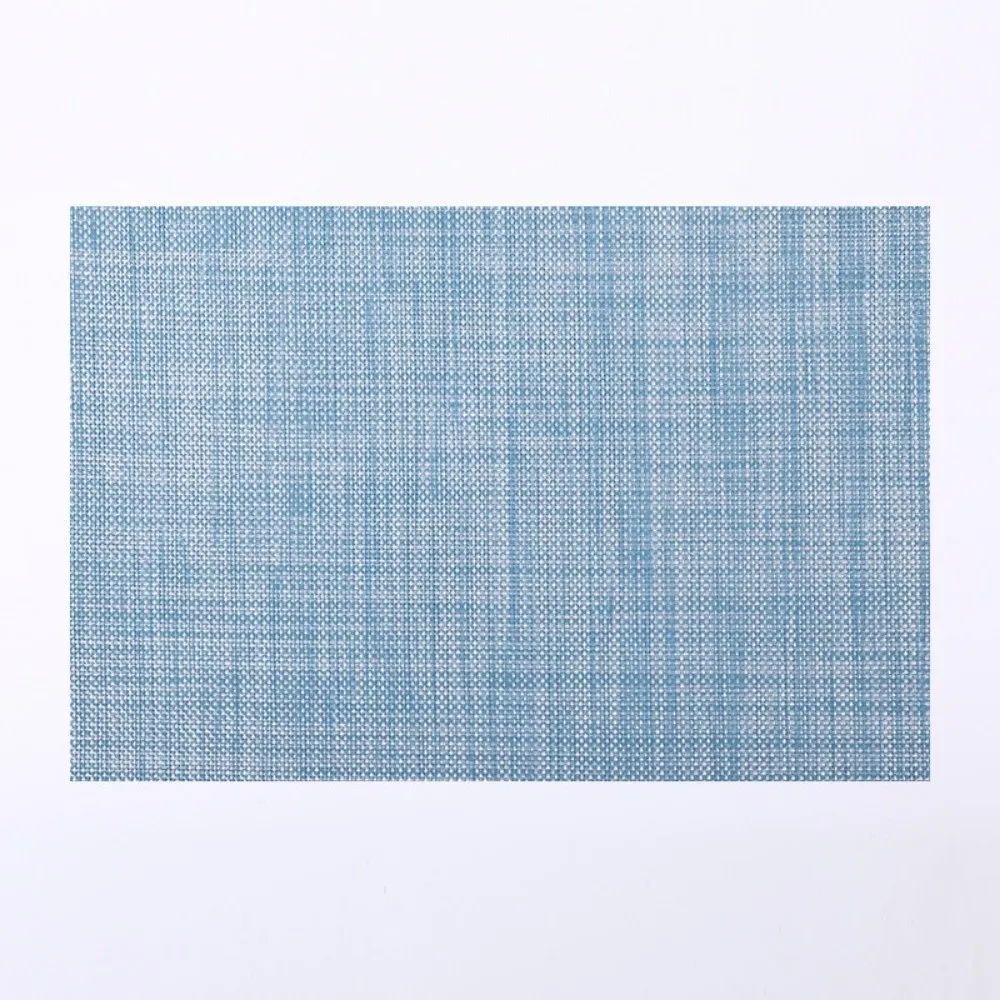New Washable Woven Table Mats Solid Color Heat Resistant Water Cup Mat Insulating PVC Weave Western Food Mats Home Decor