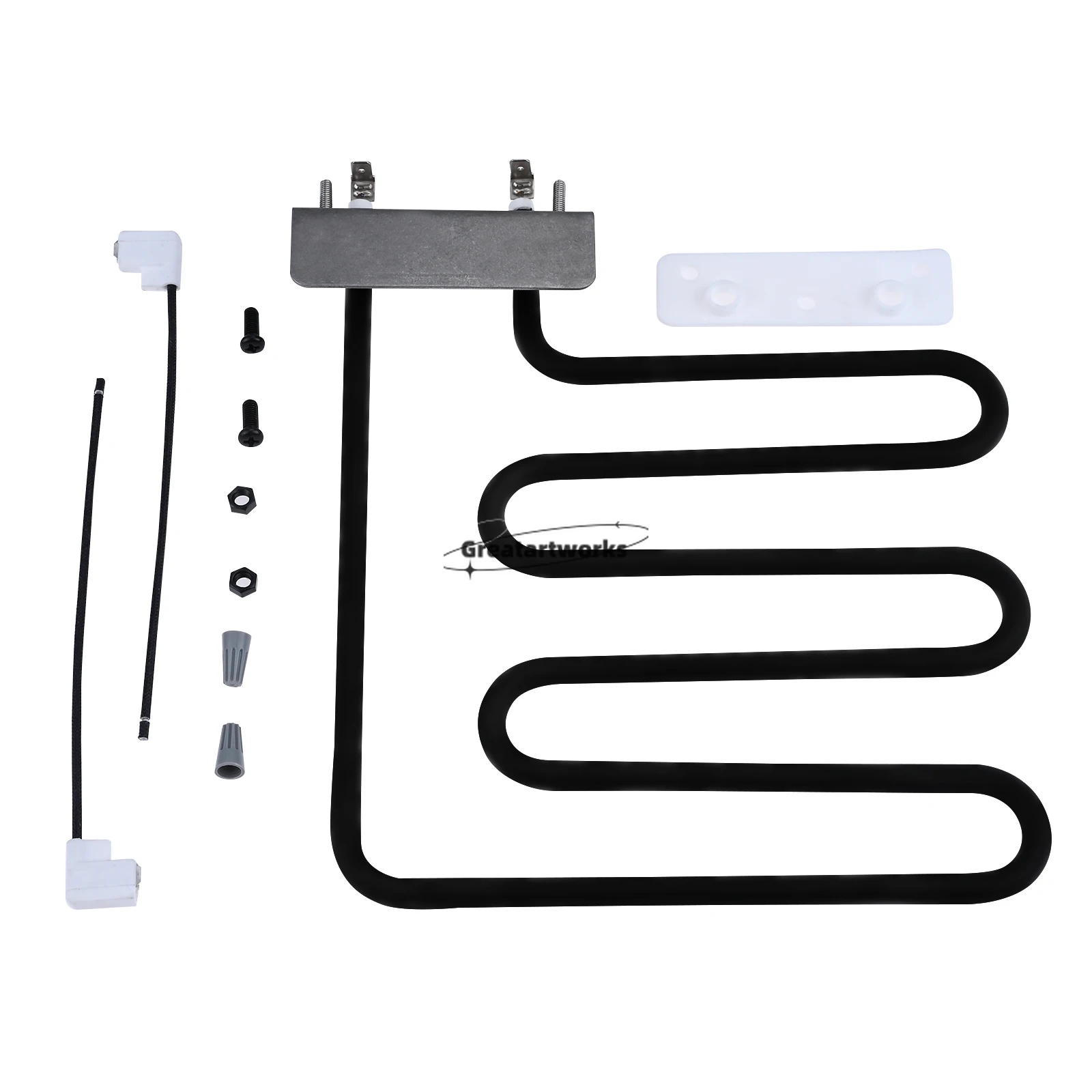1200W Electric Smoker Heating Element Kit 9907120027 for Masterbuilt 40” Electric Digital Control Smokers 20072712 CHRFDES402103