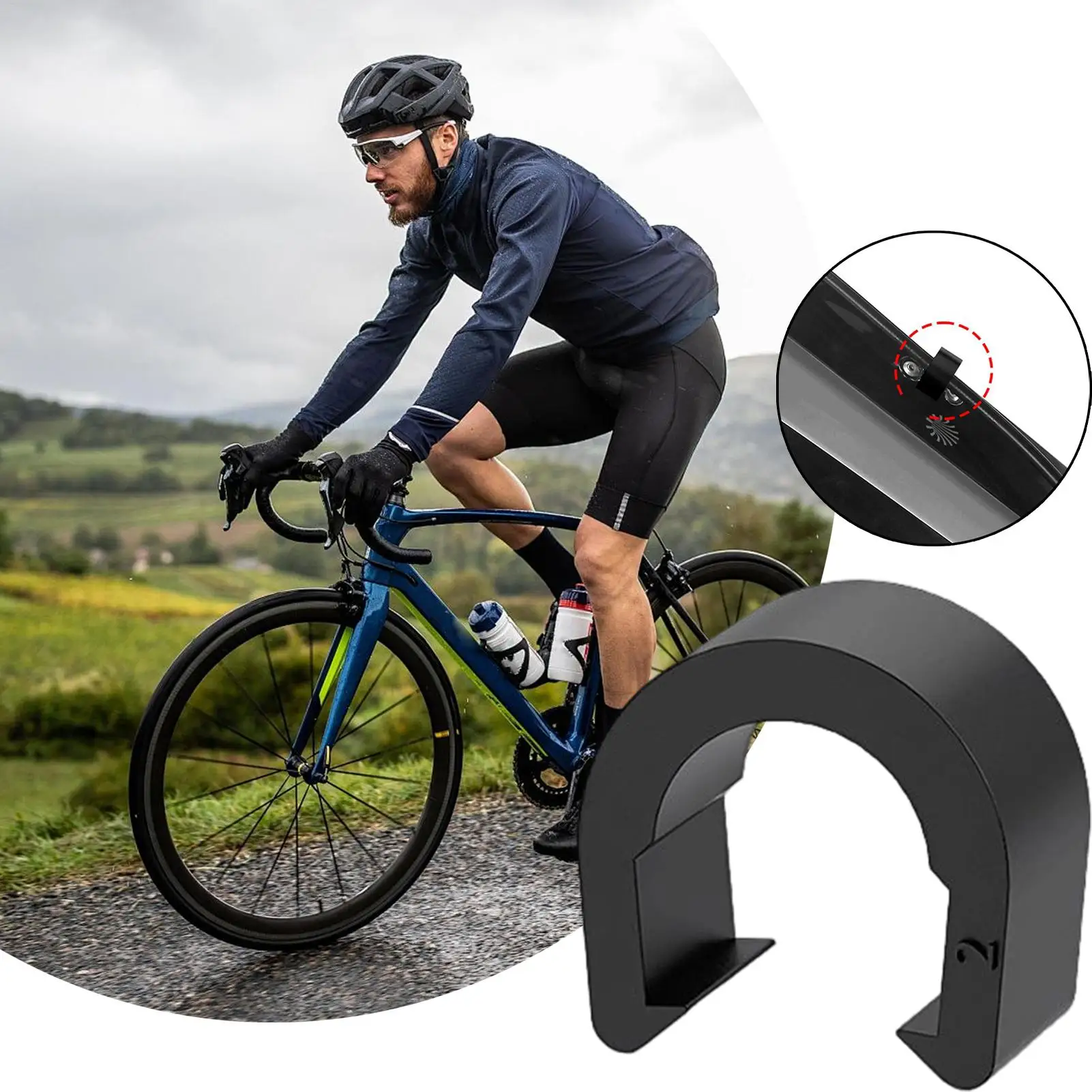 

Зажимы для тросов велосипедных тормозов, 100 шт., устойчивые к погодным условиям, для быстрой фиксации, направляющие зажимы для тросов тормозов и переключателей скоростей для горных и складных велосипедов