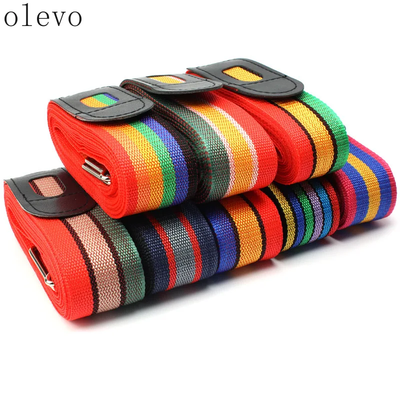 Adjustable 420cm Luggage Straps Heavy-Duty Straight Design Duty Suitcase Belts Quick Release Buckle Travel Bag Closure Accessory