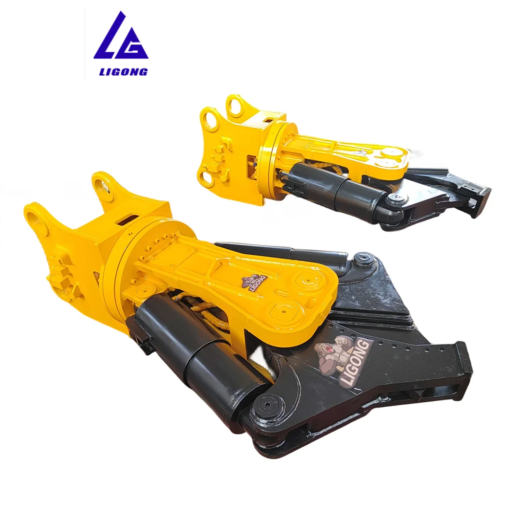 360 degree rotating double ram hydraulic metal shear cutter for ZX160 ZX180 excavator